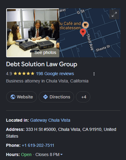 Debt-Solution-Law-Group-Google-reviews